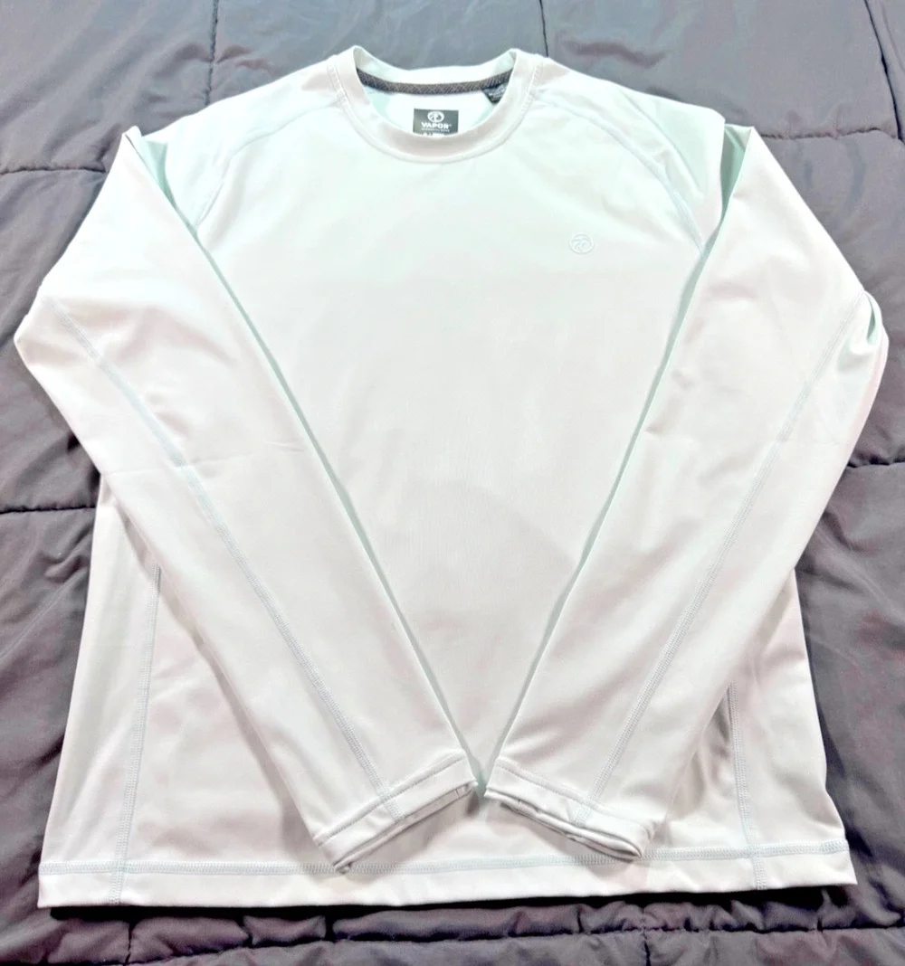 Vapor SOLAR BLOC Rashguard Swim Surf Men's Small Mint Green